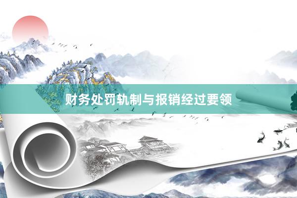 财务处罚轨制与报销经过要领